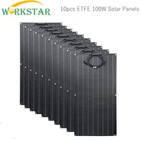 workstar 100w flexible solar panel 10 x etfe solar module charger a grade monocrystalline silicon solar 100w solar power charger