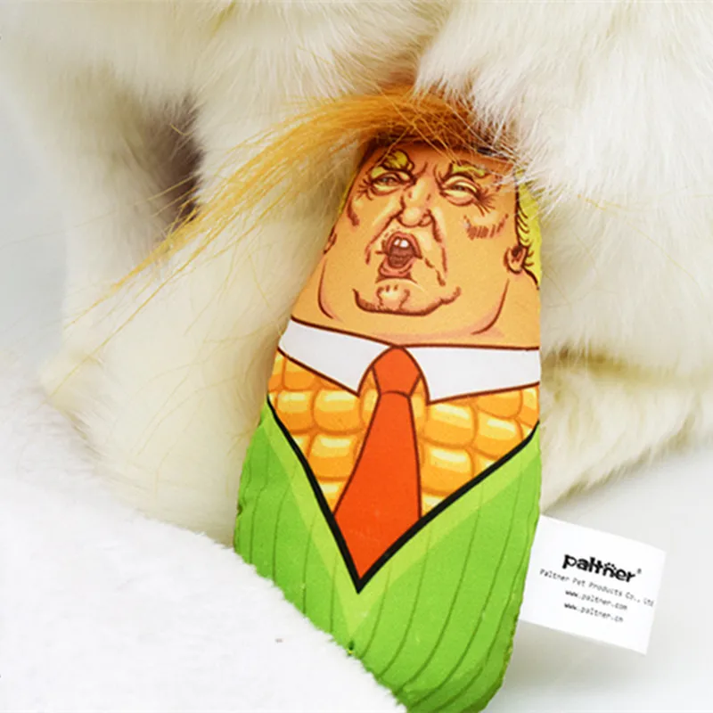 FILY Trump Head Maize Design Cat Toys Stuffed Plush Corn Catnip Pillow Toy | Дом и сад