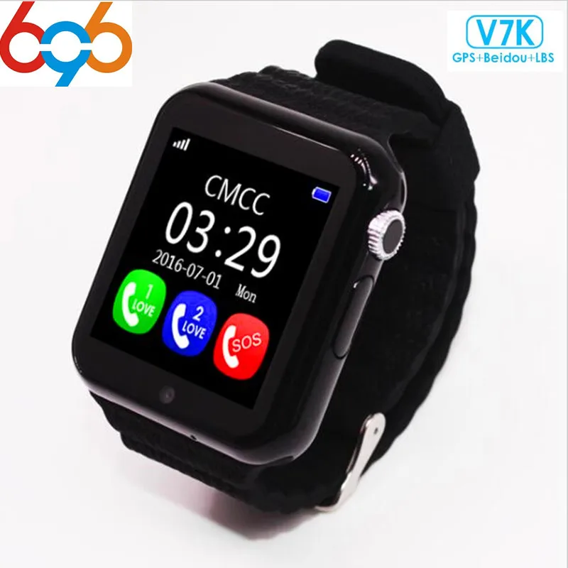 696 gps V7K Смарт-часы детей с Камера facebook SOS вызова расположение DevicerTracker