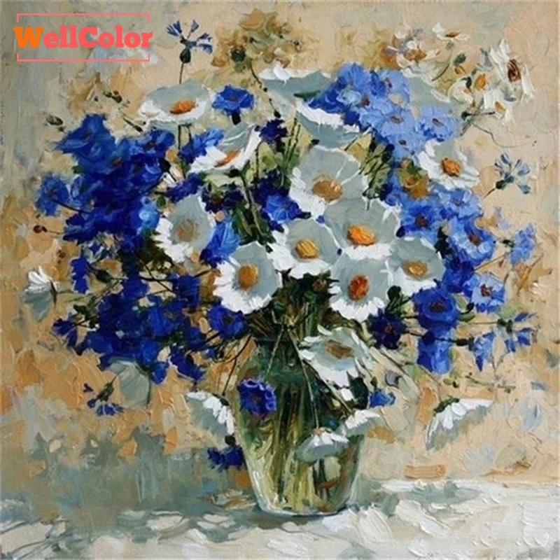 WELLCOLOR Алмазная мозаика вышивка 5d Diy Картина вышитая для 3d круглого горного