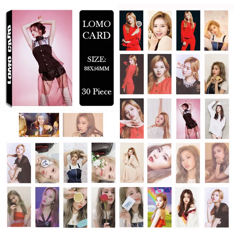Youpop KPOP TWICE FANCY MOMO DaHyun TZUYU NAYEON альбом LOMO Cards k-pop Новая мода самодельная бумажная Фотокарта LK651