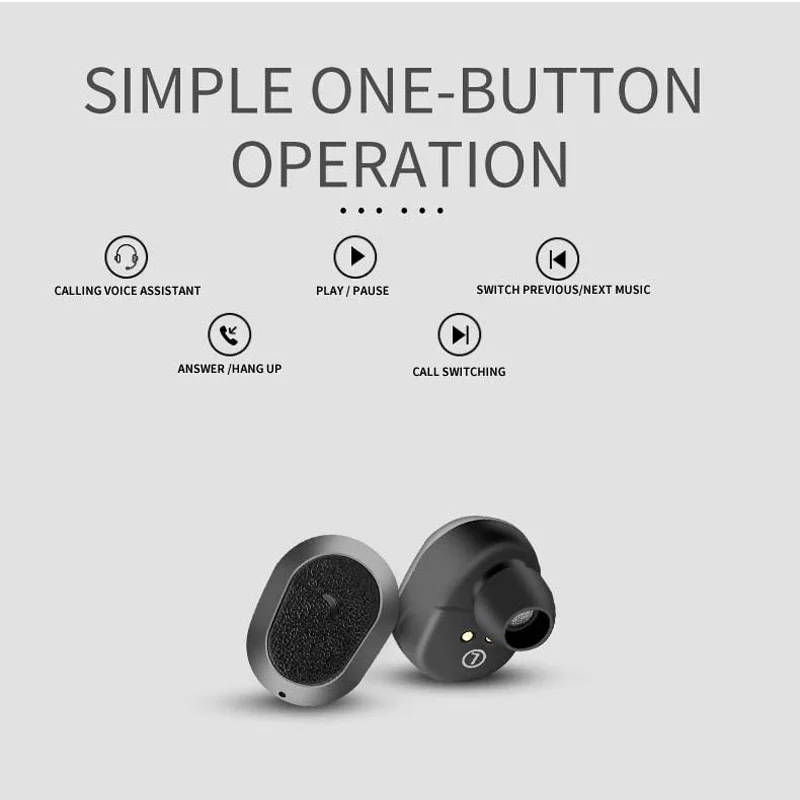 Беспроводная Bluetooth 5 0 гарнитура Fineblue XS TWS двойные мини наушники с разъемом HD