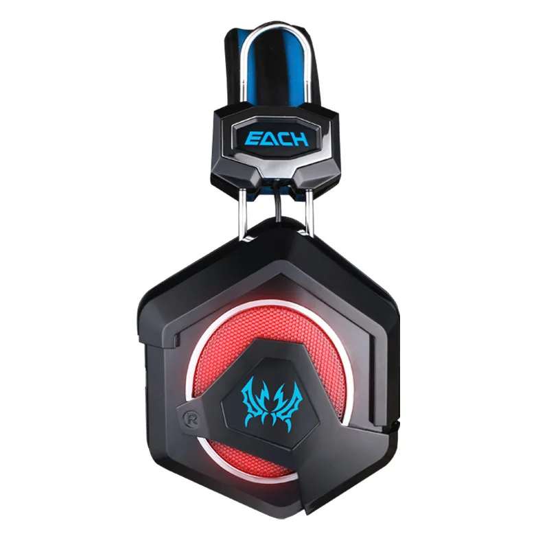 Каждый GS210 PRO USB 3.5 мм Игровые наушники Over-Ear Stereo Surround геймер с микрофоном свет для PC