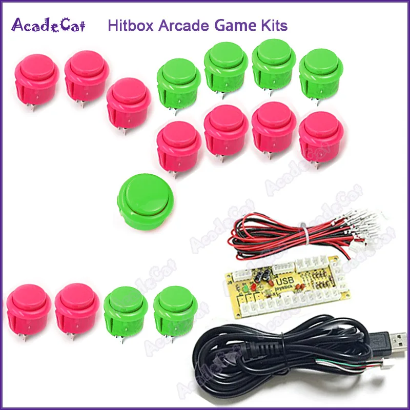 2019 Новое поступление Hitbox Нулевая задержка DIY PC/Raspberry Pi аркадные игровые наборы для