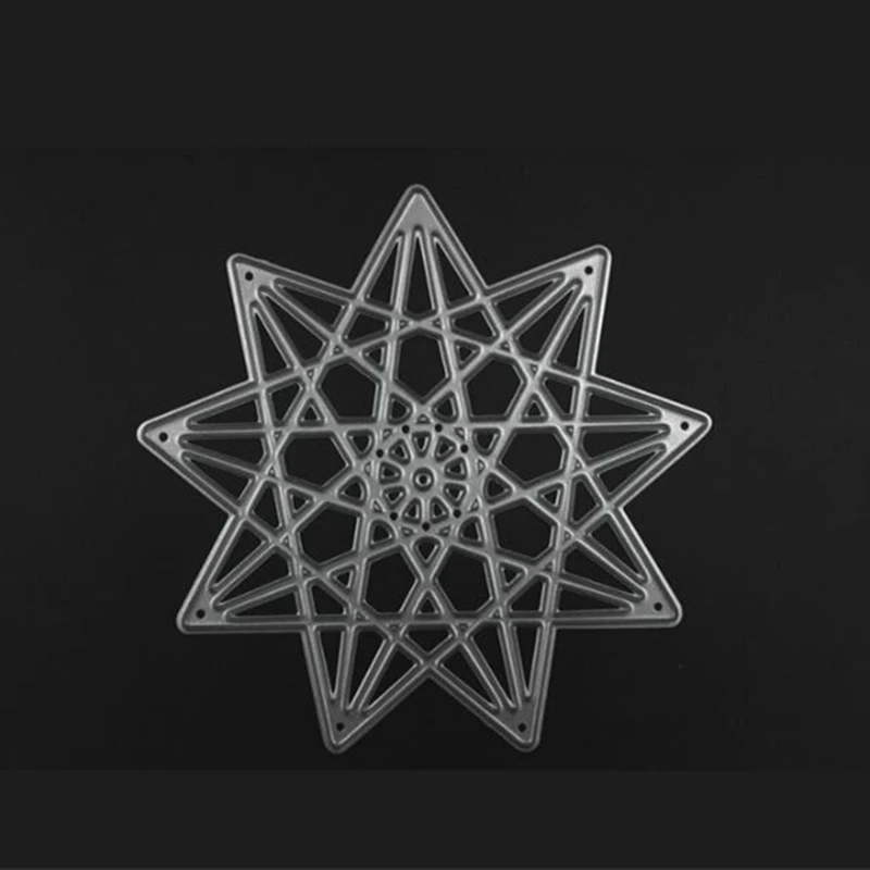 YINISE металлические режущие штампы для трафареты скрапбукинга Полигональная