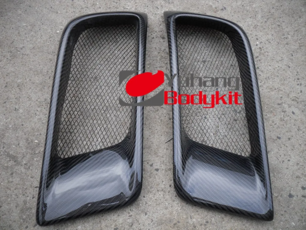 Для Evolution EVO 10 X Carbon Fiber Ralliart Style Впускной воздуховод переднего бампера одна пара (2