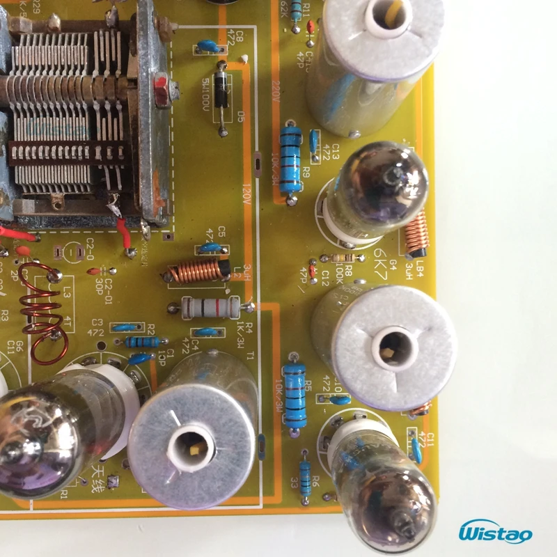 IWISTAO трубка FM стерео радио головка готовый набор PCBA или пустые платы 6C11 не включая