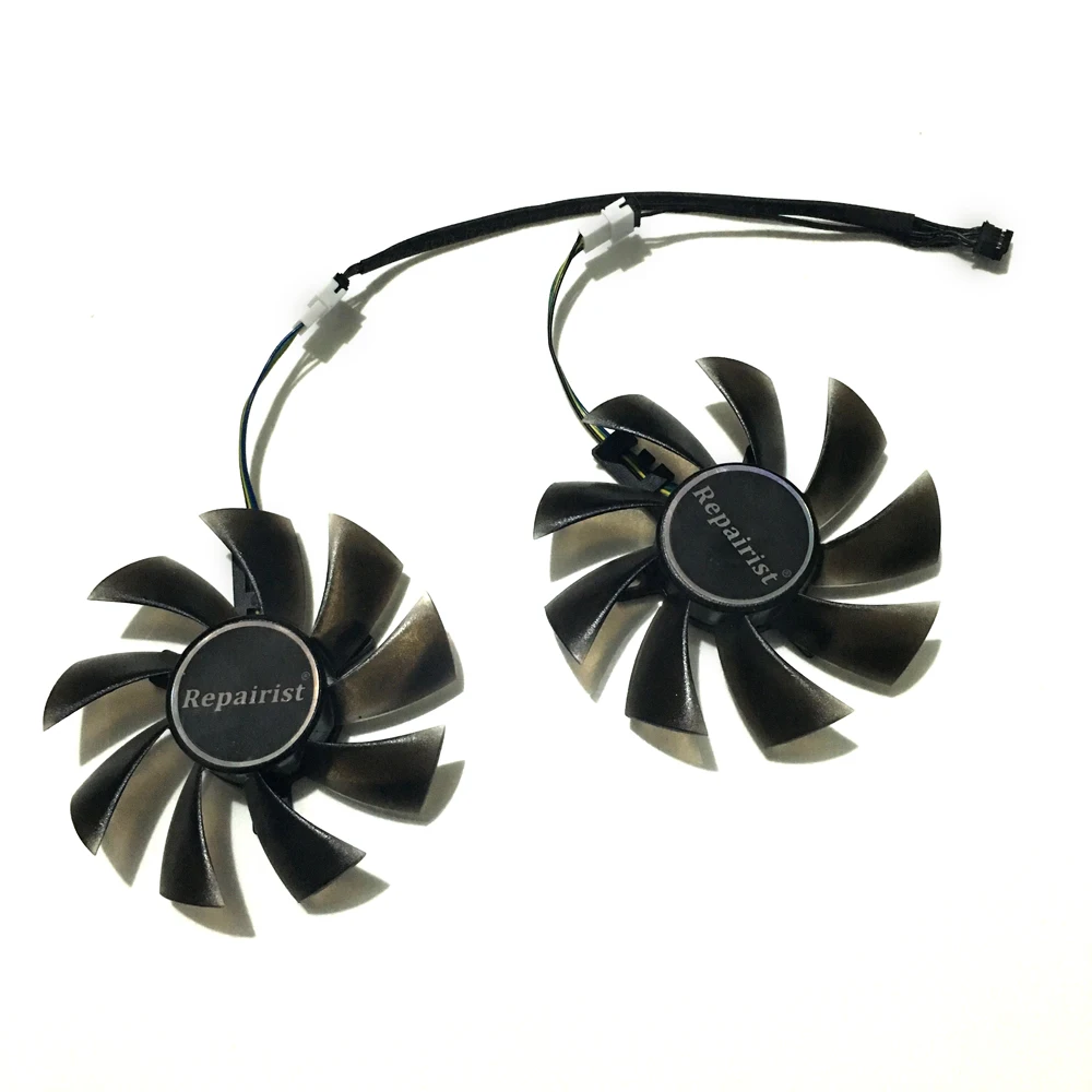 2 шт./компл. 85 мм Диаметр Графика карты вентилятор RX570 RX-570 GPU кулер для его RX 570 IceQ X2