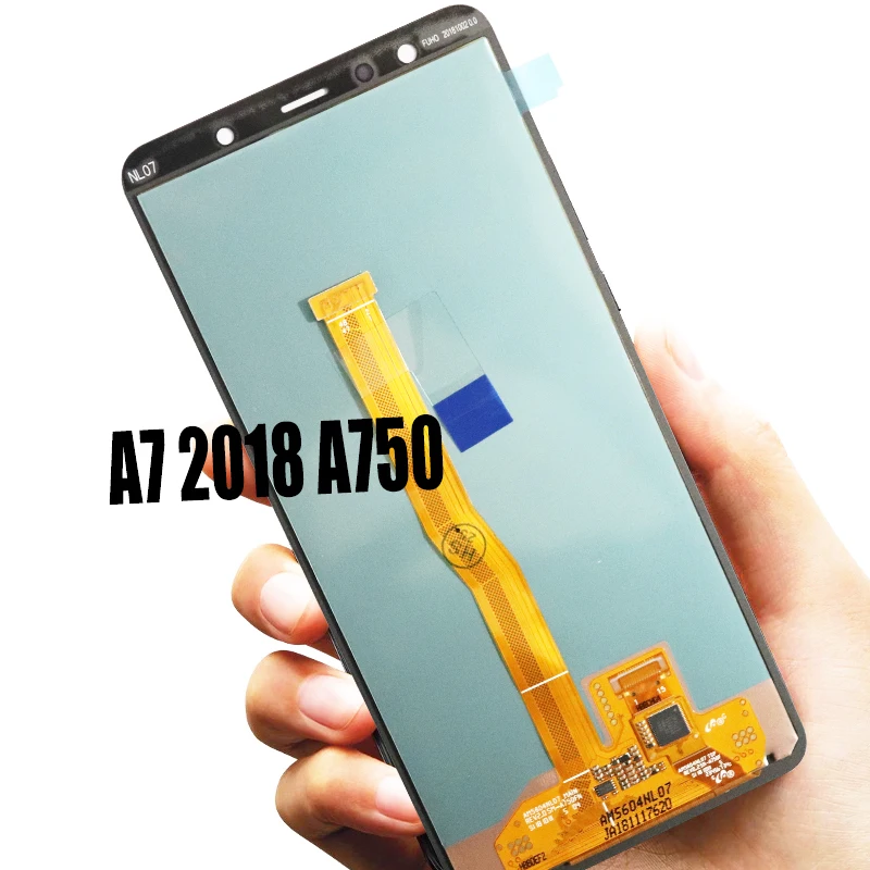 Оригинальный Super AMOLED ЖК-дисплей 6 0 дюйма для Samsung Galaxy A7 2018 A750 SM-A750F A750F сменный