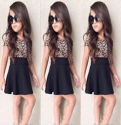 Новинка 2016 года лидер продаж леопардовая Детская футболка с короткими рукавами