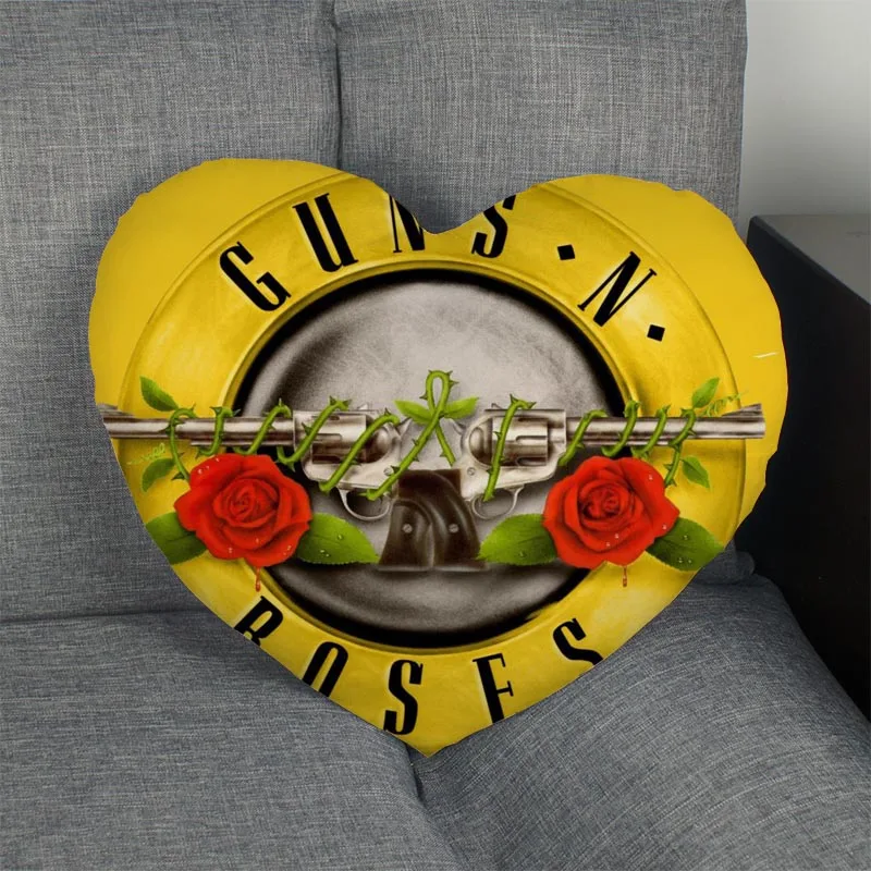 Изготовленный На Заказ Пистолеты N' Roses сердце накидка для подушки