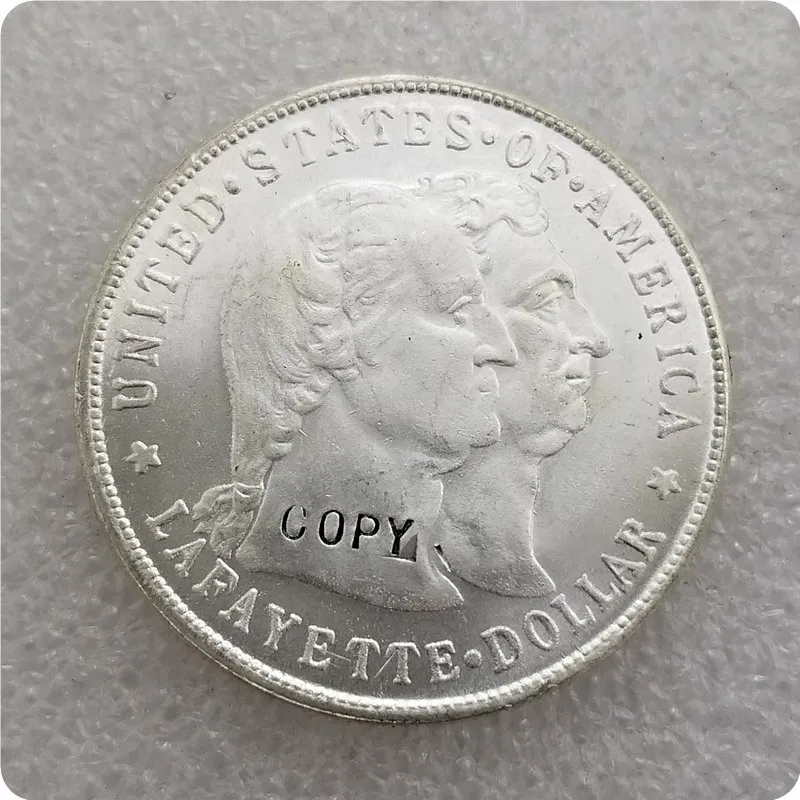 США 1900 LAFAYETTE $1 памятные монеты копия монет доллара|Безвалютные монеты| |