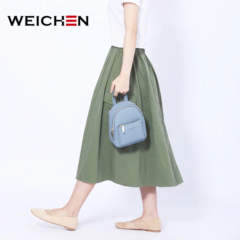 WEICHEN 2019 Новый Дизайнерский Модный женский рюкзак мини мягкий на ощупь