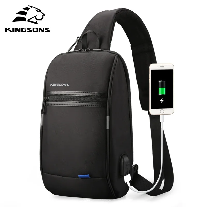 Мужская сумка мессенджер с usb зарядкой защитой от кражи 2019|Сумки-кроссбоди| |