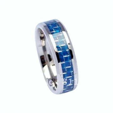 Fashionable tungsten ring with carbon fiber jewelry mens engagement wedding band tunsten | Украшения и аксессуары