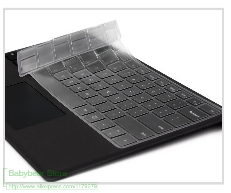 Чехол для ноутбука из прозрачного ТПУ Microsoft Surface 1 2 3 Pro 4 5 Защита клавиатуры