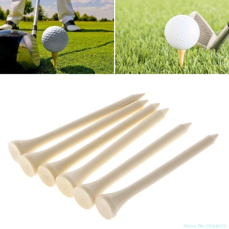 

New New 10pcs Wood Wooden Professional Golf Tees Training Accessories 7cm Outdoor Tools Drop Ship