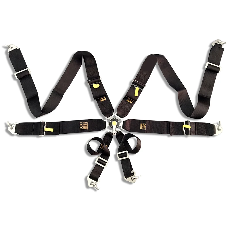 Tuning Seat Belts 6 Point Snap-In 3&quotSeat Belt Racing Harness safety belt with Camlock FIA 2026 black blue red | Автомобили и