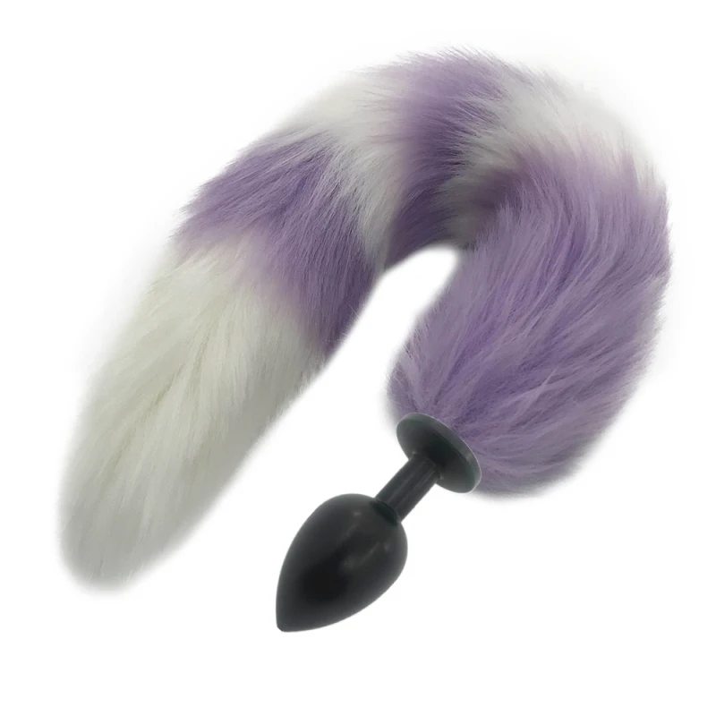 Анальные секс игрушки SML металлический массажер ануса с искусственным хвостом