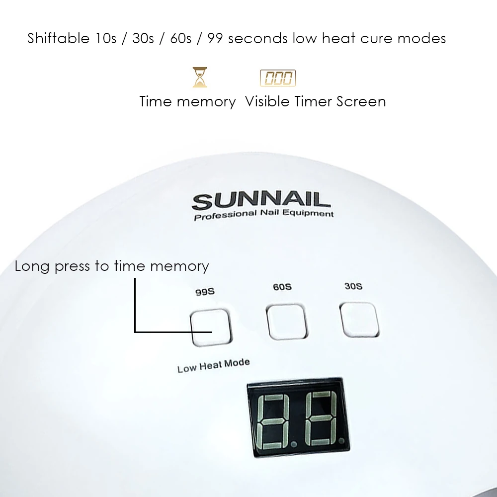 40 Вт SUNX9plus УФ светодиодная лампа Гель лак для ногтей сушилка аппарат маникюра