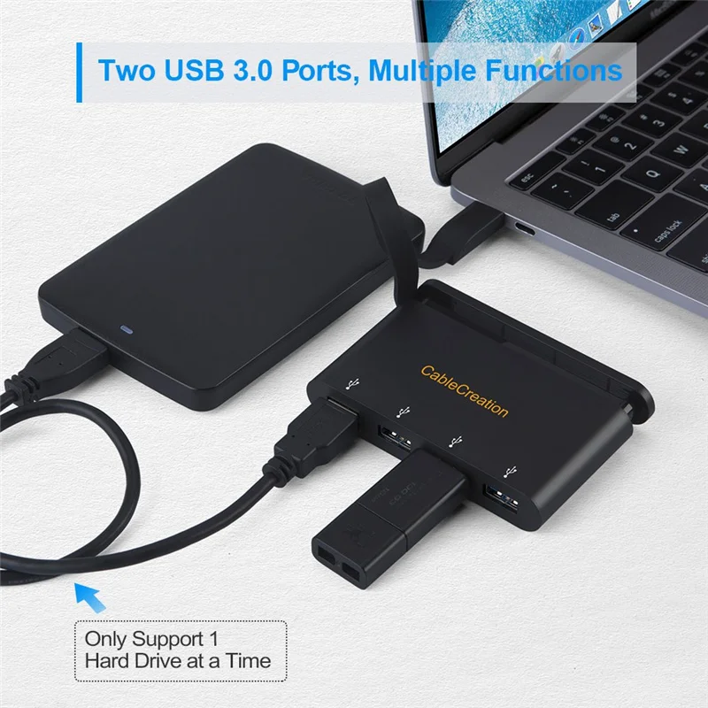 Тип C (Совместимость с Thunderbolt 3) адаптер 4 USB 3 0 поддержка OTG совместимый MacBook Pro/Macbook Air