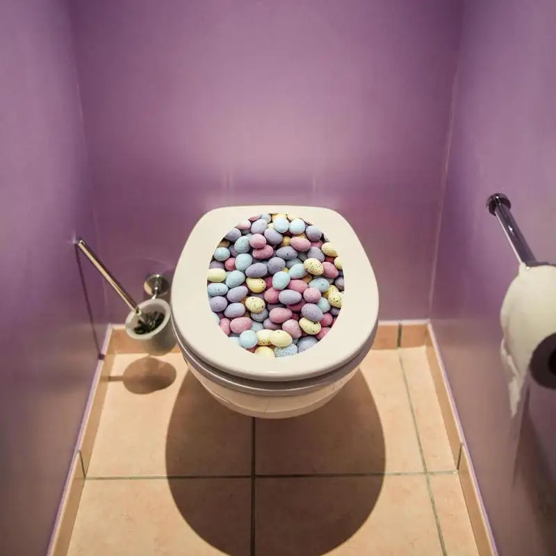 3D ПВХ ванная комната противоскользящие самоклеющиеся DIY водонепроницаемый Туалет пол наклейка для домашнего ванной унитаза крышка коврики коврик