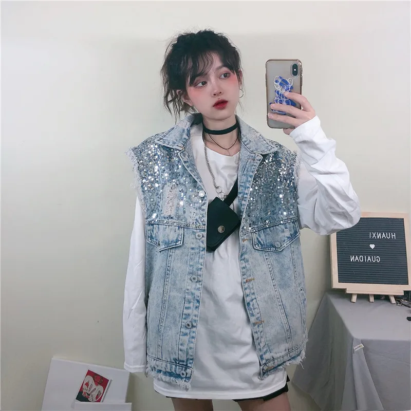 

Cheap wholesale 2019 new autumn winter Hot selling women's fashion netred casual Denim Jacket BP81