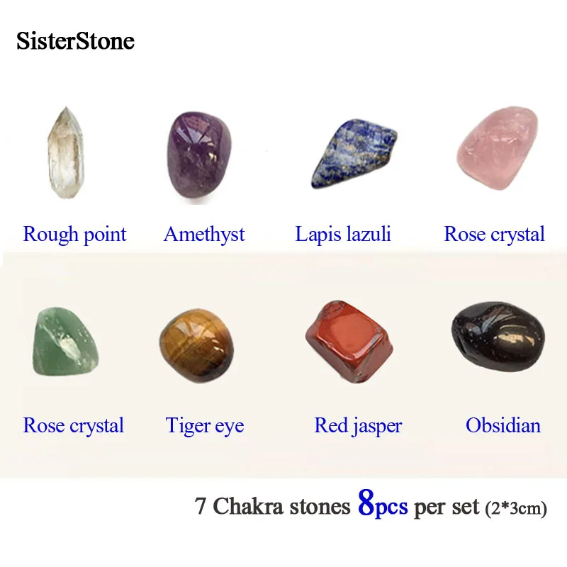 1Set Crystal 7 Chakra Healing Point Jewelry Hexagon Stone Reiki Beads Men Women Yoga Statement 2018 New|Камни| |