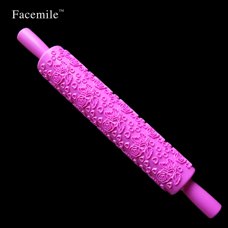 Пастический антипригарный кухонный штифт для выбивания тортов роликовый