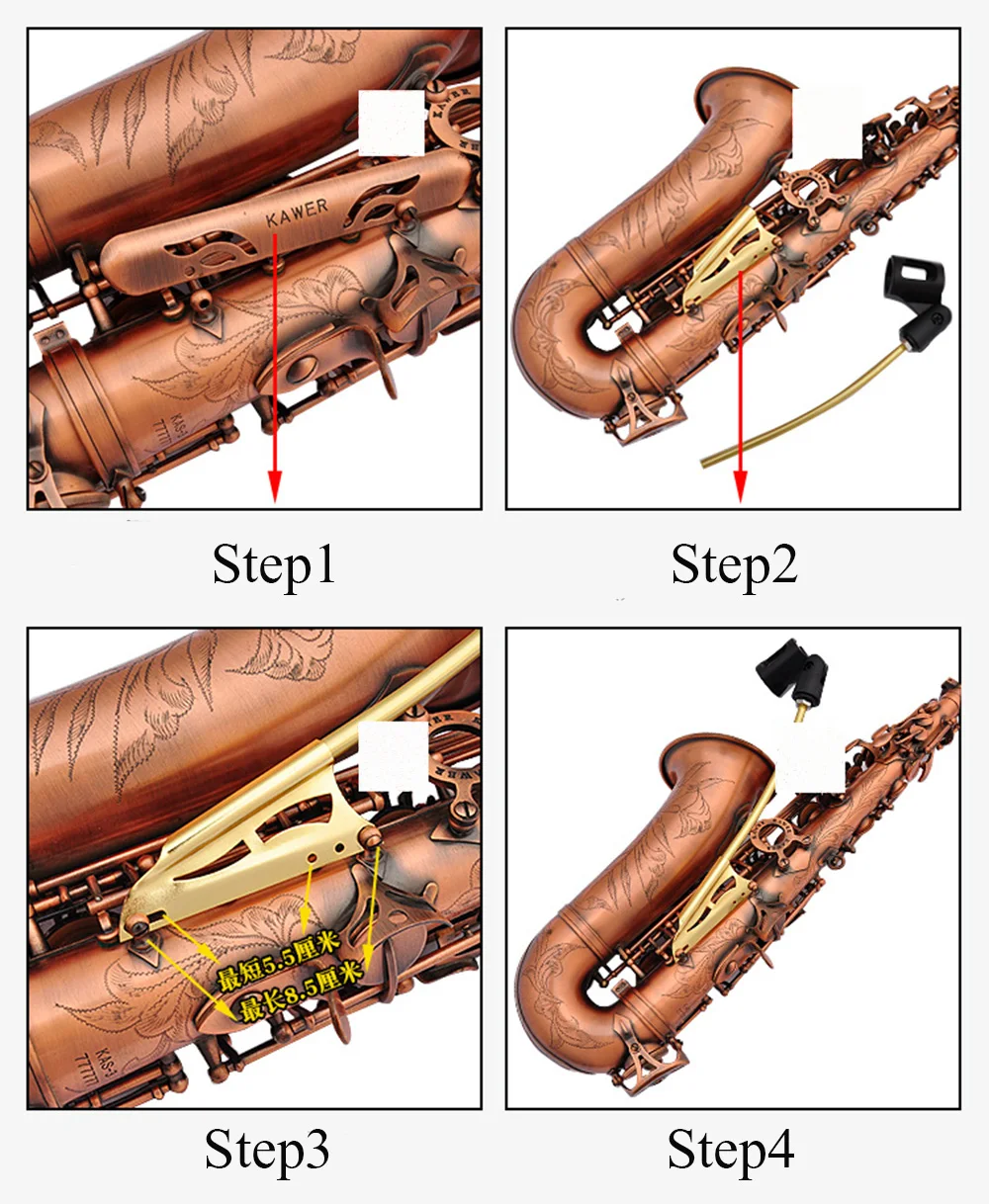 MoonEmbassy альт саксофонный микрофон стойка Tenor Sax беспроводной микрофон производительность Стенд клип аксессуары