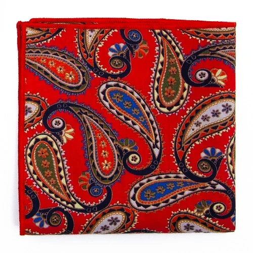 PCH-023 Хлопковый платок, новинка, 25x25 см, с цветочным принтом, Пейсли, карманные квадраты, модный винтажный костюм, карман, полотенце, носовой платок для мужчин - Цвет: PCH-023