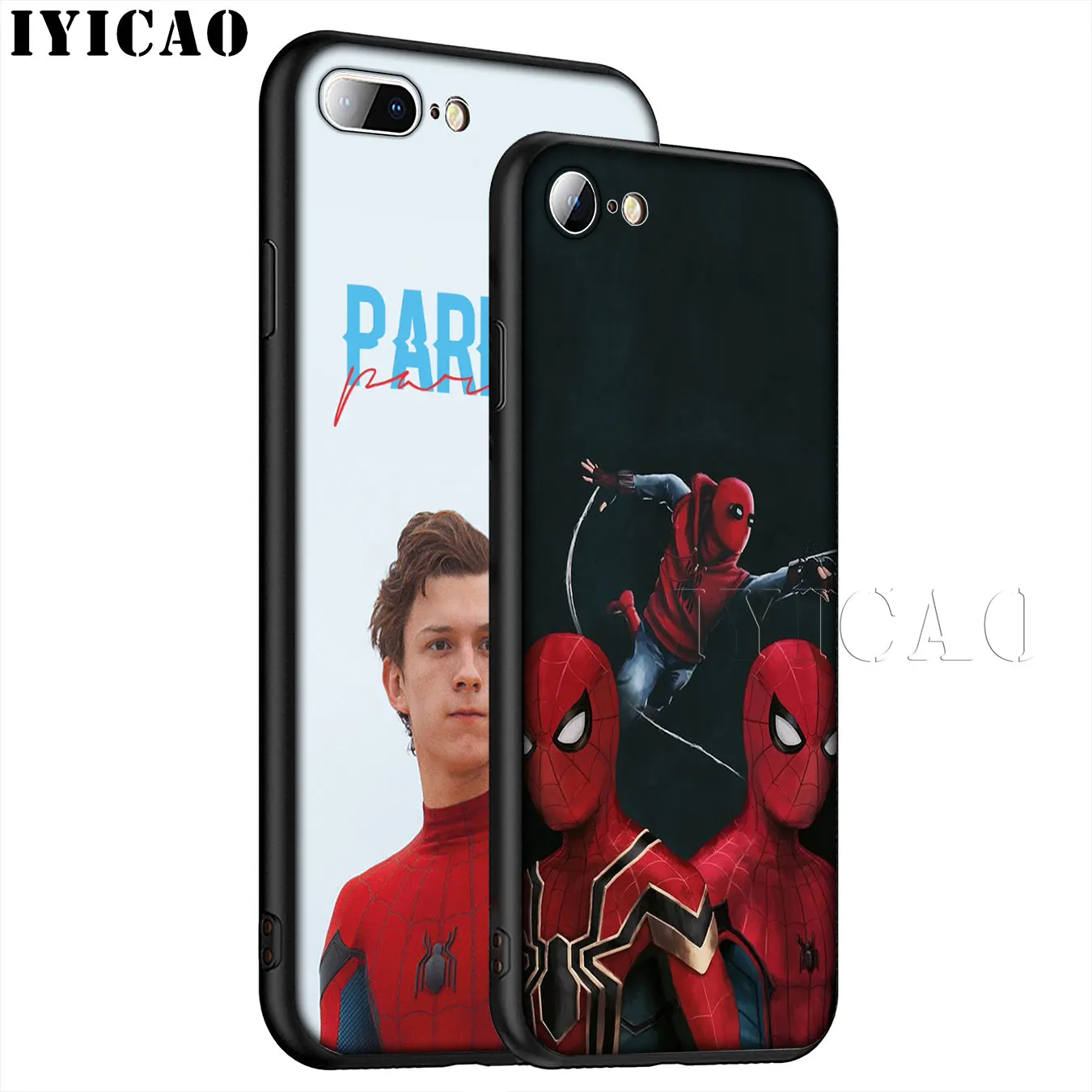 IYICAO Мягкий силиконовый чехол для iPhone XR X XS 11 Pro Max 6 6S 7 8 Plus 5 5S SE TPU черный |