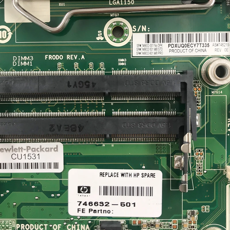 Оригинальная материнская плата для HP 600 G1 DM Q87 LGA 1150 DDR3 746219 001 746632 501 601 Бесплатная