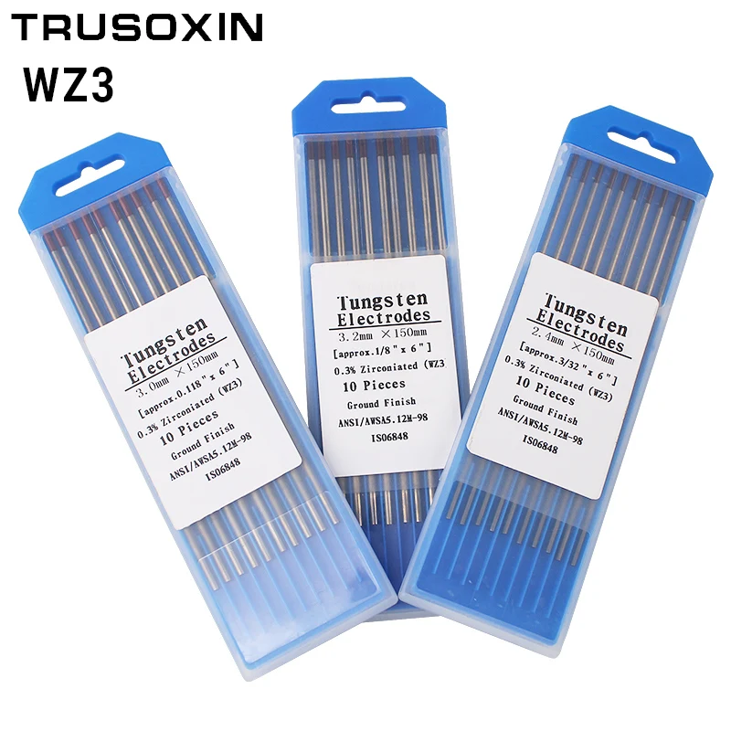 

Вольфрамовый электрод WZ3, прут Tig 1,0/1,6/2,0/2,4/3,0/3,2/4,0 мм x 150 мм (6 дюймов), с коричневой головкой, 0.3% циркониевый вольфрамовый электрод, сварочный с...