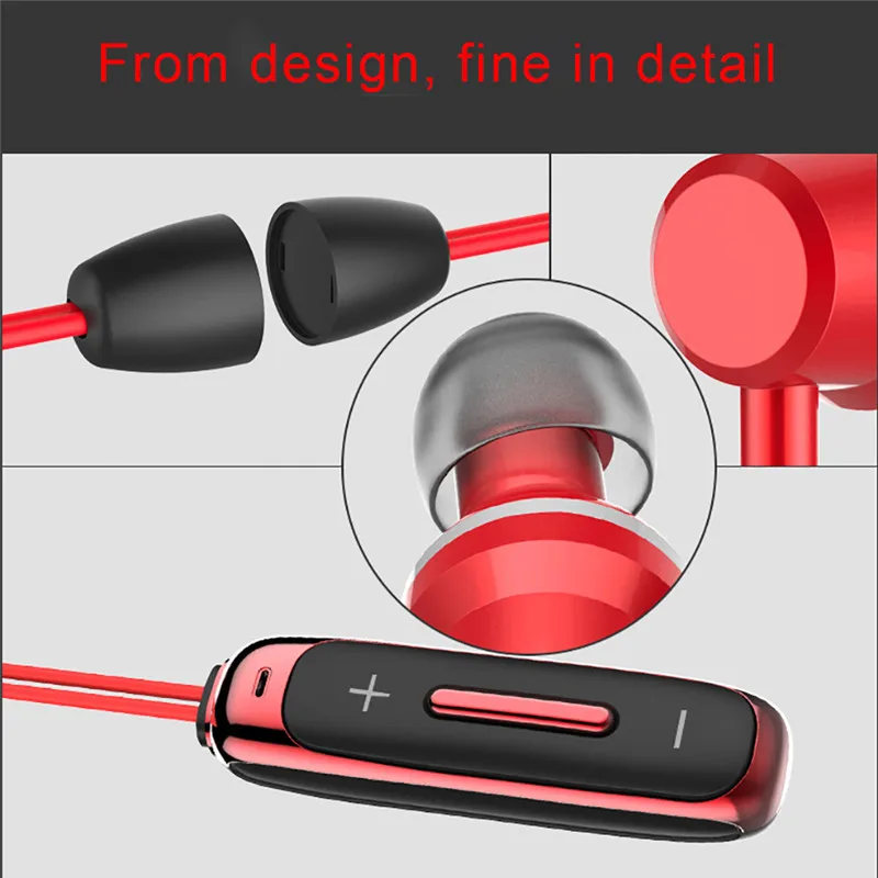 Магнитные Спортивные Беспроводные наушники BT315 Bluetooth с микрофоном|Наушники и