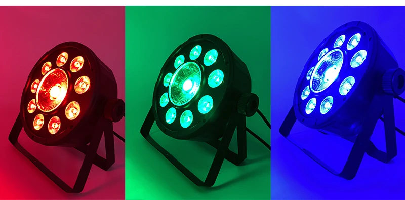 Быстрая светодиодный плоский Par 9x10 Вт+ 30 Вт RGB Освещение для DMX512 сценический эффект профессиональное DJ оборудование и вечерние танцпол дискотека
