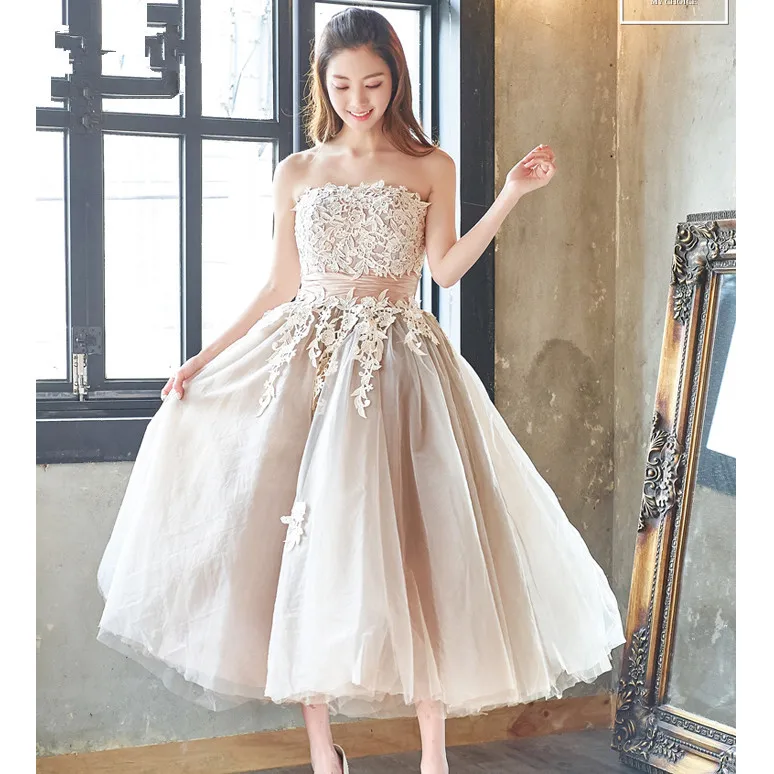 2016 новая коллекция весна и лето невесты Корейский стиль бюстгальтер в длинный