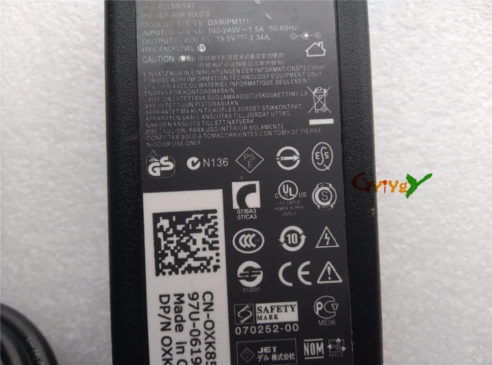 19.5V3.34A 4 5 мм * 3 0 адаптер питания для Dell XPS 18 1810 1820 3147 3148 5555 5558 5755 5758 5759 7310|Адаптеры