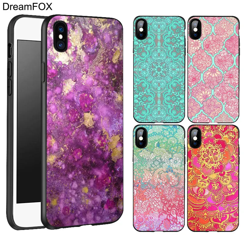 DREAMFOX K188 нефритовый пятнистый Черный Мягкий ТПУ силиконовый чехол для Apple iPhone 11 Pro