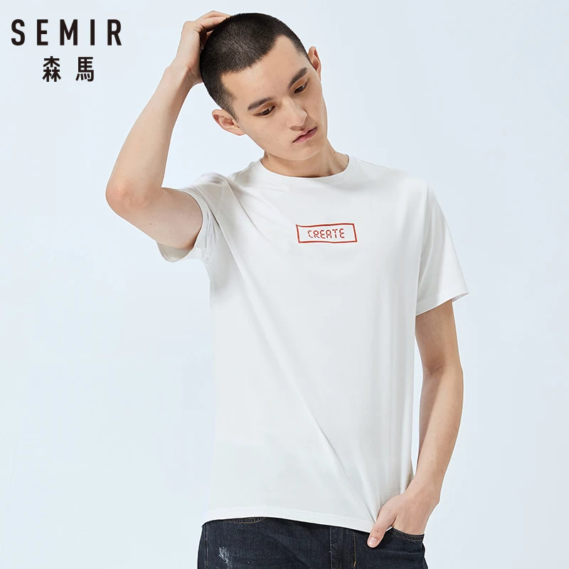 SEMIR летняя индивидуальная Футболка с принтом для мужчин команда семейная печать