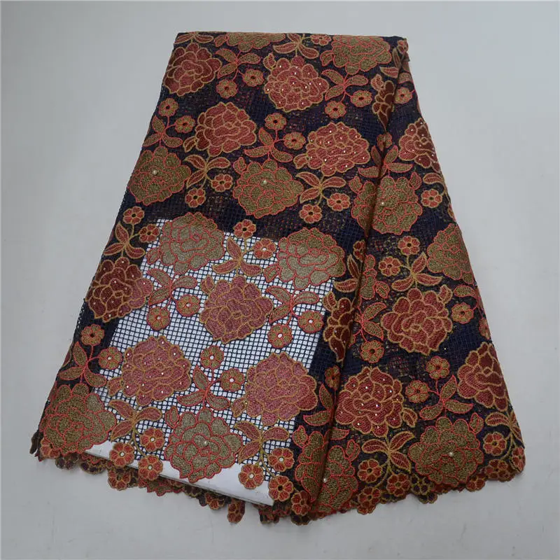 African Chemical Lace Fabric Water Soluble Nigerian Guipure Cord Laces Wedding Dress Beaded Fabric-LP30 | Дом и сад