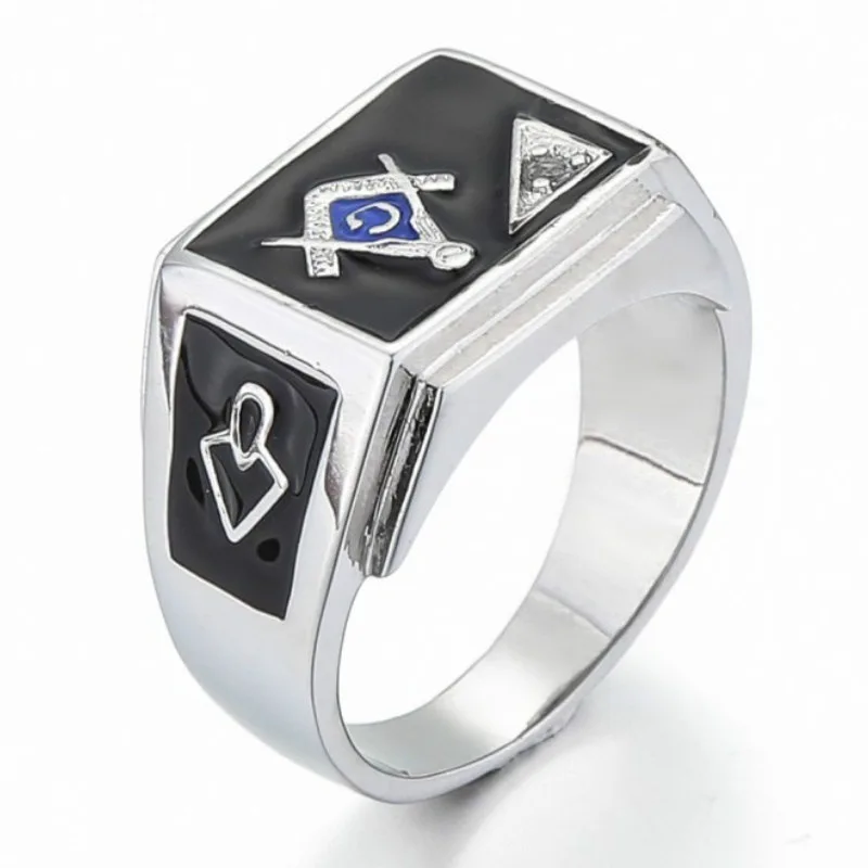 Винтажное мужское Золотое кольцо Mason Master Mason, кольцо с печаткой на палец для мужчин, модное ювелирное изделие, мужские кольца