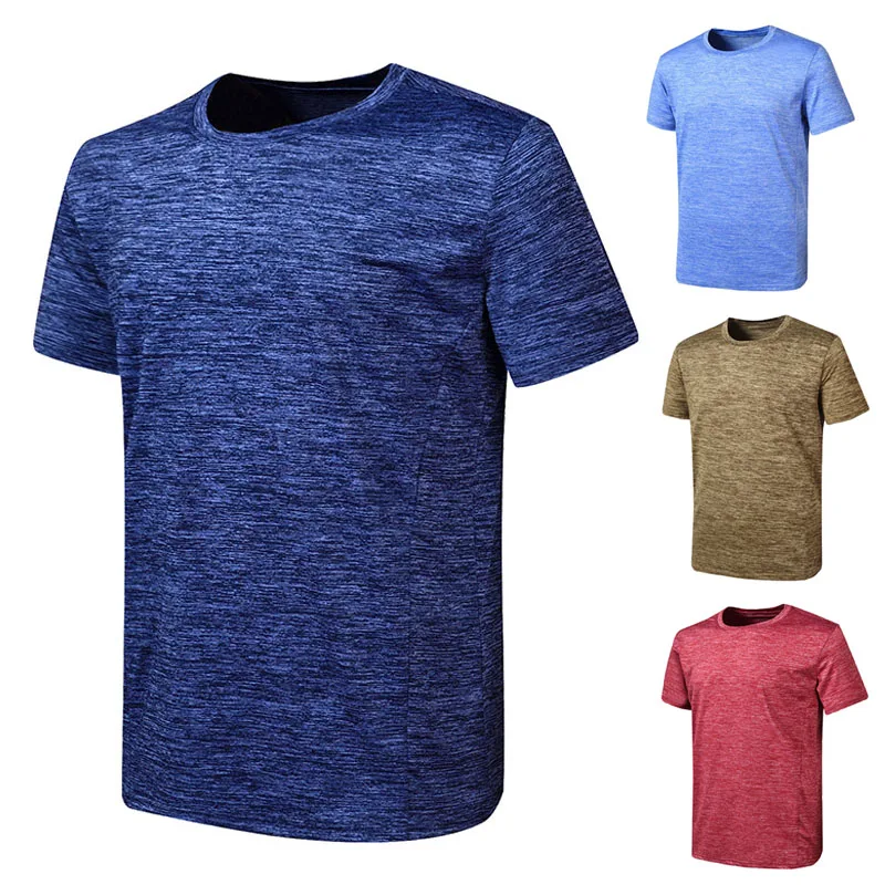 

Men Fitness Short Sleeve Activewear T-Shirt Fast Drying Breathable Sports Tops MC889