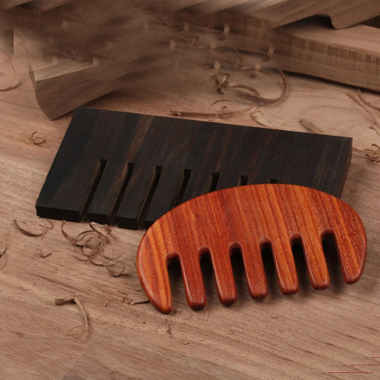Woodworking crafts art Semi-finished DIY Massage comb Girl gift Red/Green/black sandalwood | Инструменты