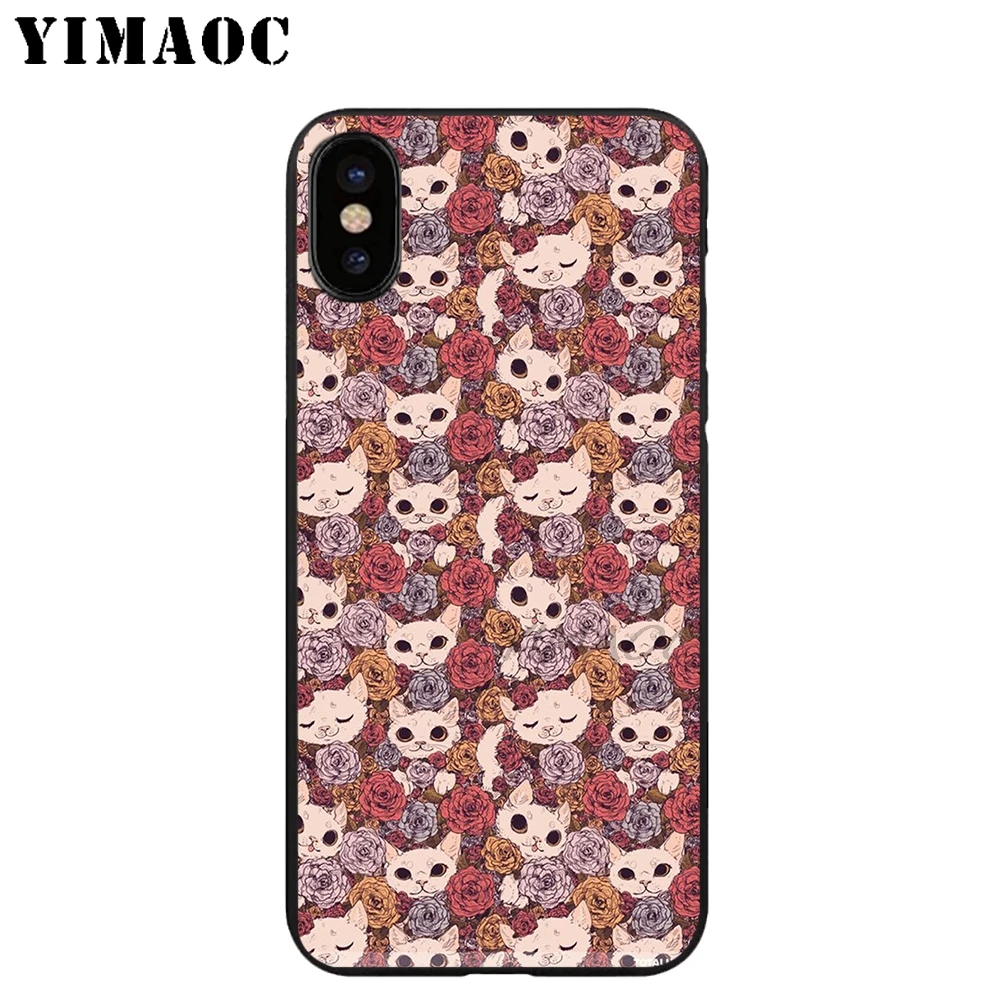 YIMAOC лиса Арт Животное Мягкий ТПУ Черный силиконовый чехол для iPhone X или 10 8 7 6 6S Plus 5