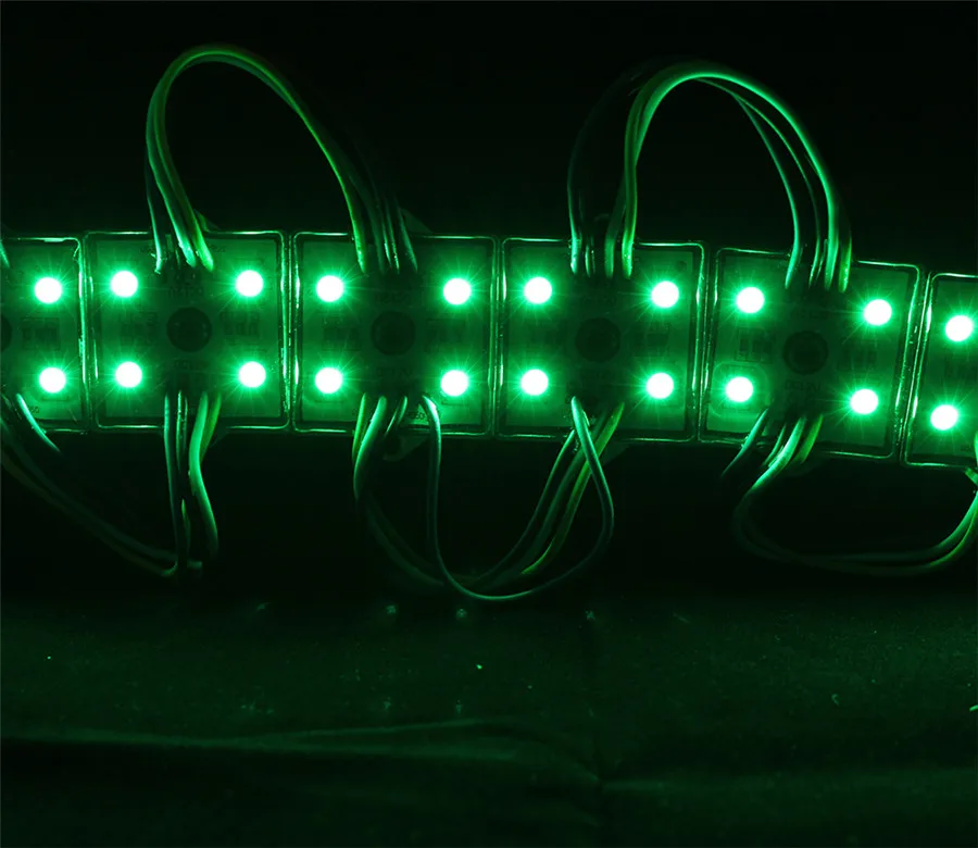Супер яркий 20 шт./лот DC12V 5050 RGB светодиодный модуль 4 светодиода водонепроницаемый