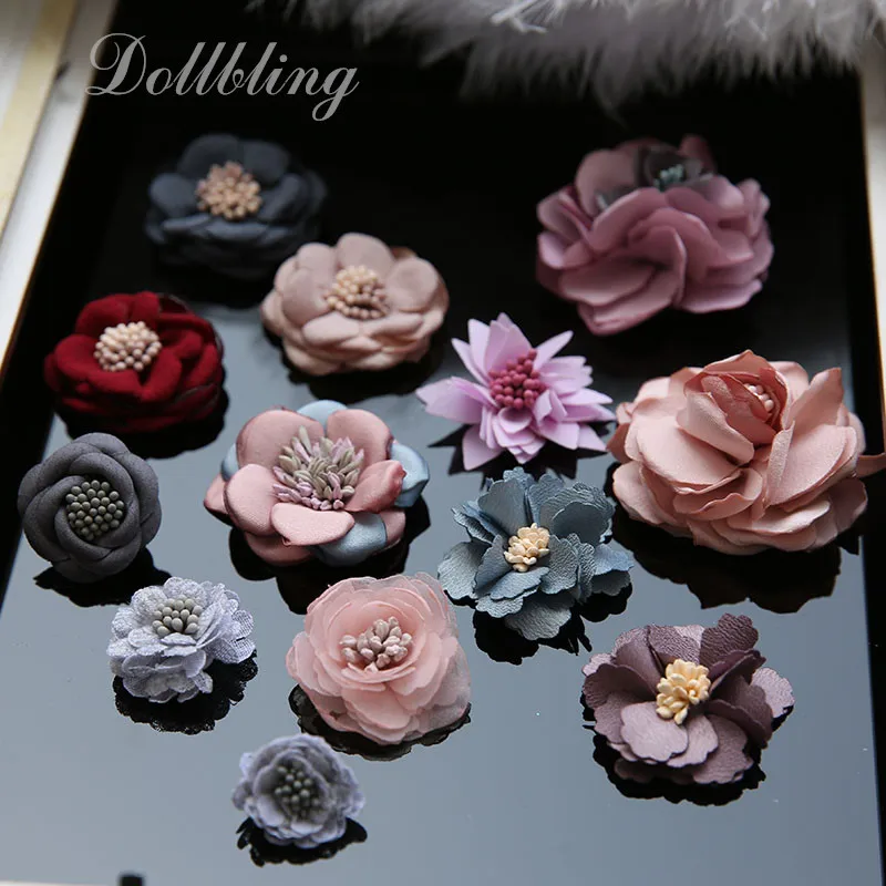 Элегантные платья ручной работы с серыми цветами аппликацией в виде патчей для