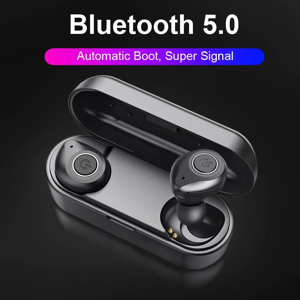 ALWUP Bluetooth 5 0 TWS беспроводные наушники 3D стерео гарнитура Спортивная для телефона с