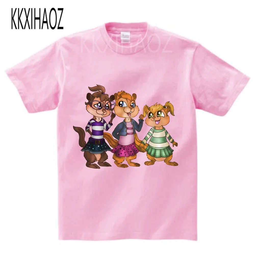 Детская летняя футболка с коротким рукавом 2020 куртки Alvin и The Chipmunk одежда для
