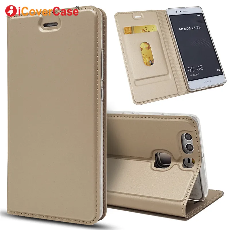 Фото Модный кожаный чехол-книжка для Huawei P9 P 9 чехол-кошелек мобильный телефон